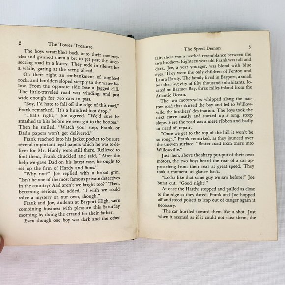 The Tower Treasure Hardy Boys Mystery Series Book HB # 1 Franklin Dixon 1959 VTG - Picture 8 of 16